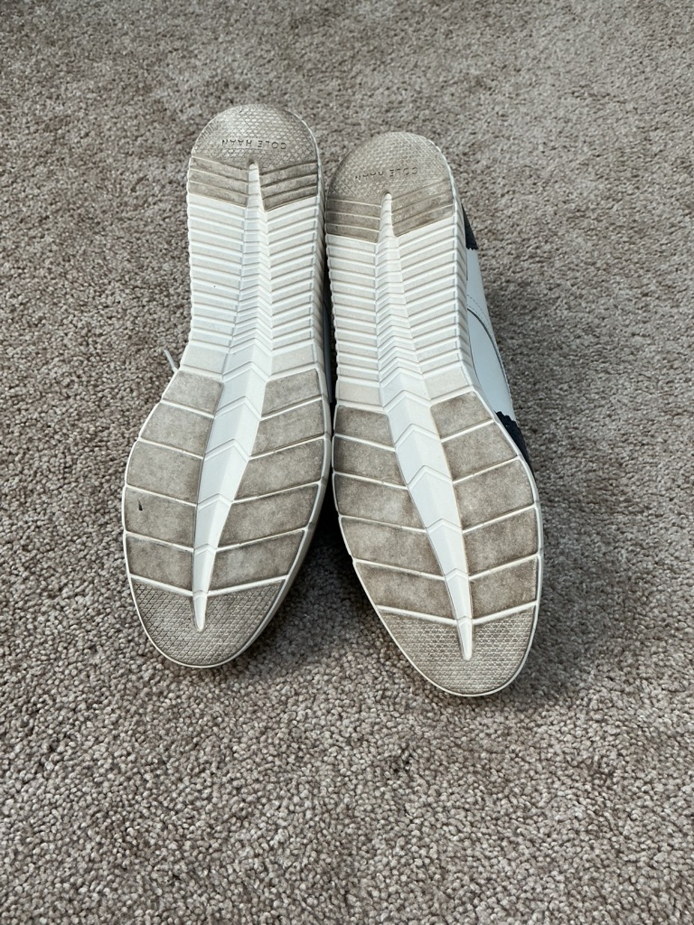 Cole Haan Women's Two-Tone Wingtip Flats - Navy & Cream - Picture 4 of 4